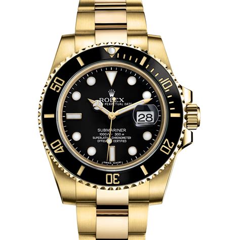 black gold rolex submariner